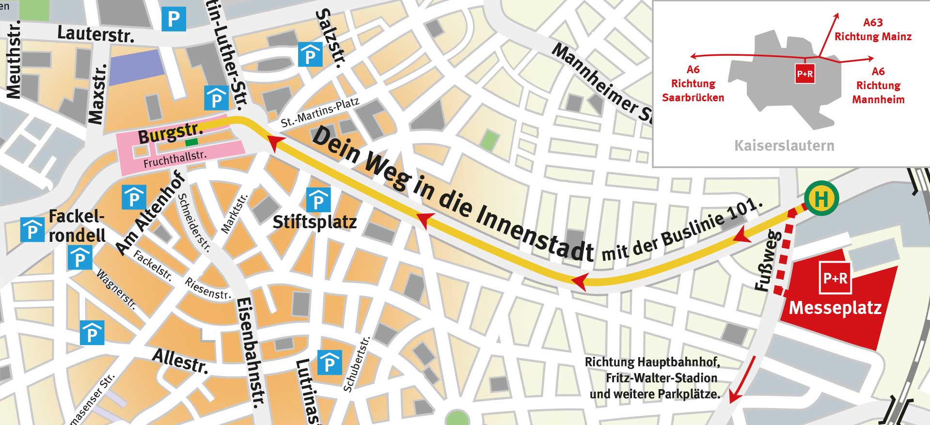 Park and Ride Messeplatz Karte Park and Ride Messeplatz Karte